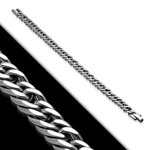 Bracelet Stainless Steel Box Clasp Lock Curb Cuban Link Chain