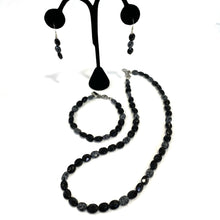 Snowflake Obsidian and Onyx Earrings