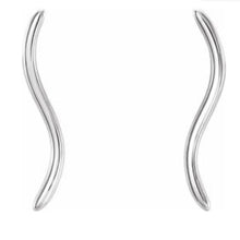 Wave Sterling Silver Ear Climber