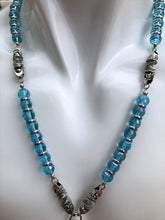 Rosary Handmade - Handcrefted - Crystal "Blue Moon" ROS132