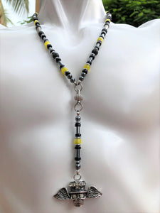 Rosary Handmade - Handcrafted - Semiprecious Stone  "Good Luck"-ROS135