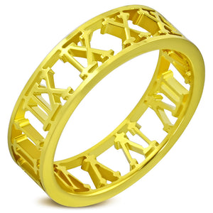 Ring Steel - Gold Plated - WRP130