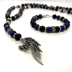 Rosary - Handmade - Handcrafted- Semiprecious Stone “Wing”
